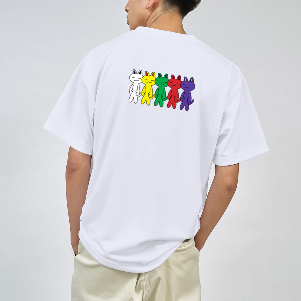 けた画伯屋🧑🏻‍🎨のハンマー五人衆 ドライTシャツ