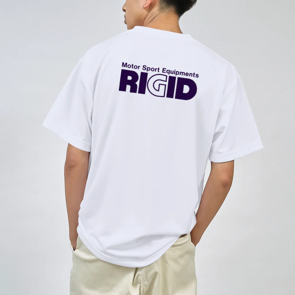 リジット・モータースポーツのRIGID透過ロゴ紺 Dry T-Shirt