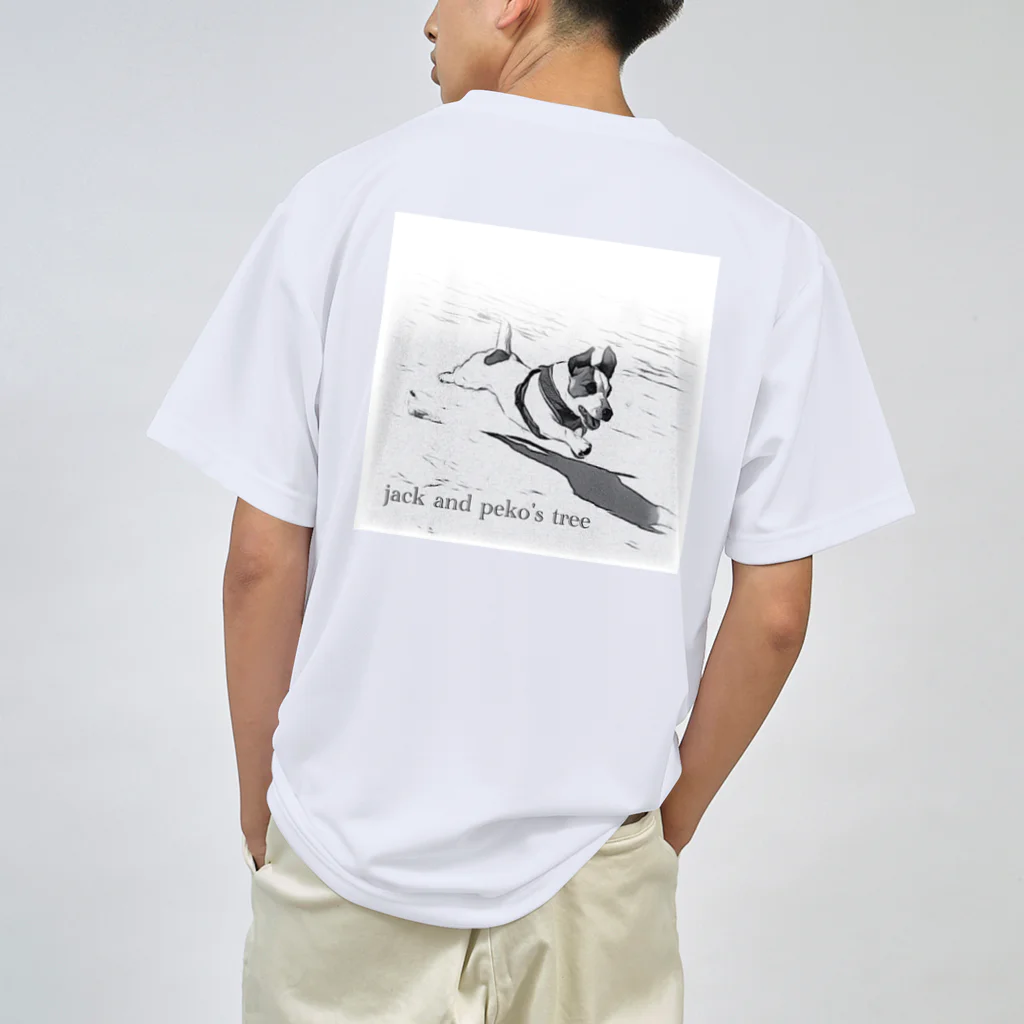 ジャックとペコの木のflying dog ペコ Dry T-Shirt