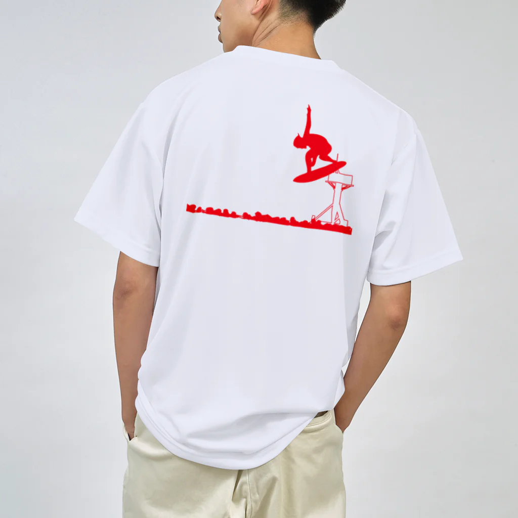 スキムボーダー山下夏海 応援ショップの湘南平塚ビーチとskimboarder Dry T-Shirt