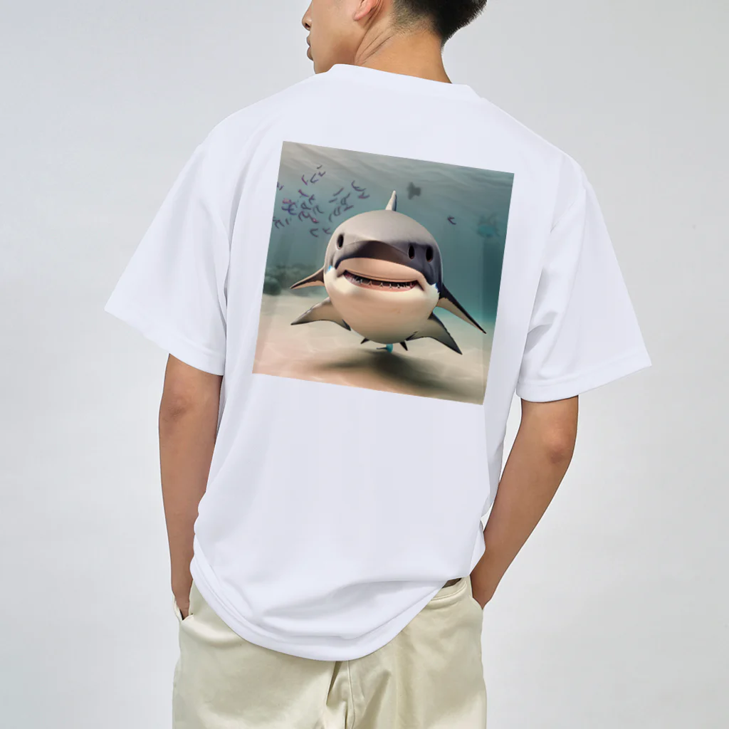 まな九郎ショップの可愛いサメ ドライTシャツ