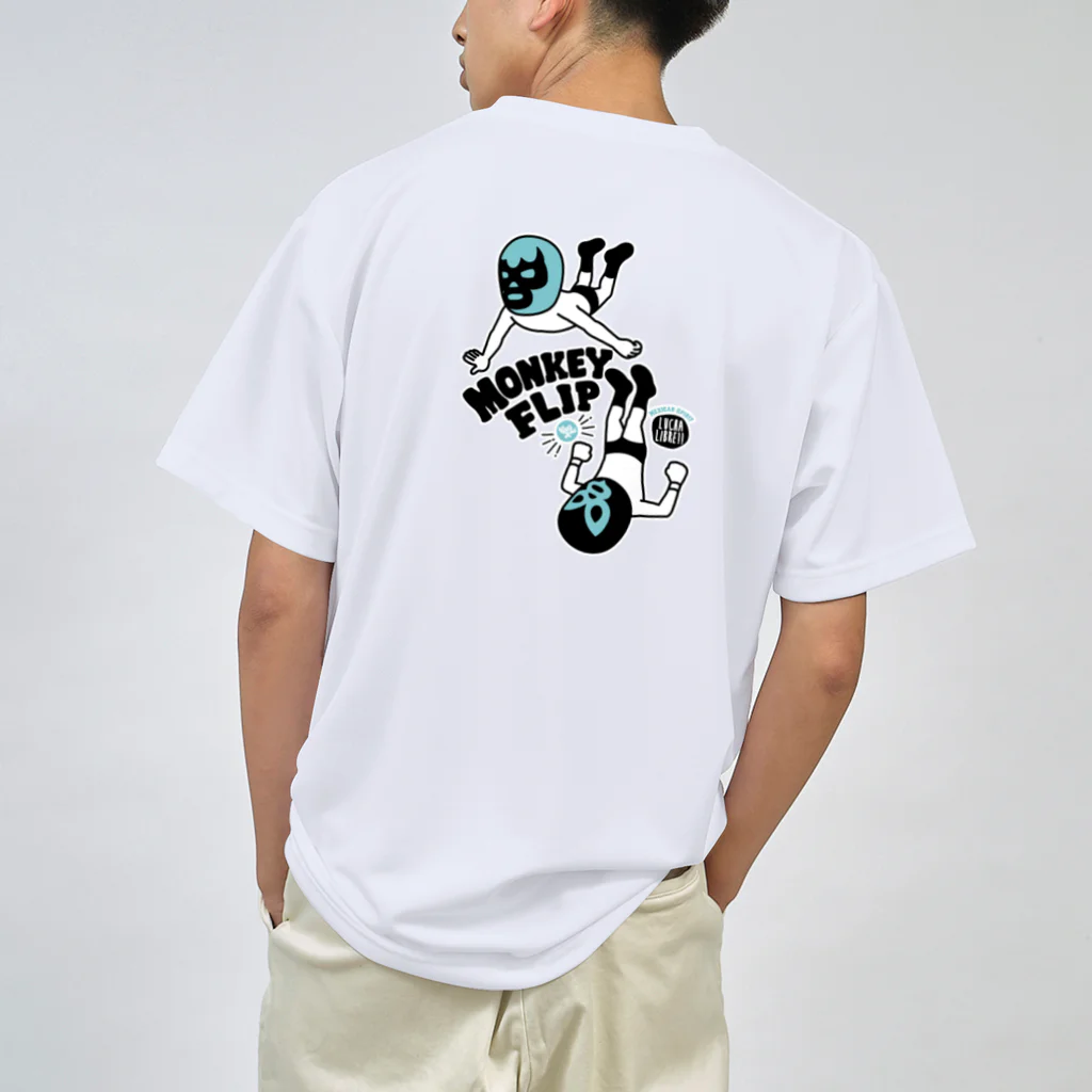 LUCHAの(バックプリント)MONKEY FLIP Dry T-Shirt