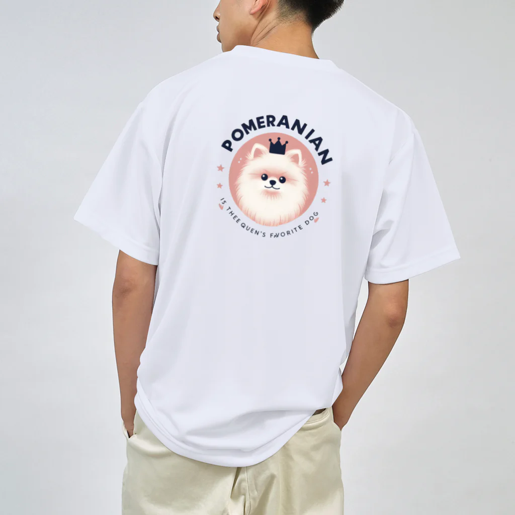 dorakodorakoのかわいいポメラニアン3 ドライTシャツ