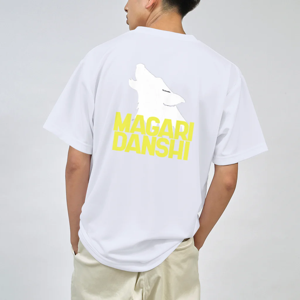 naharu16bubushiのまがり 黄色 ドライTシャツ