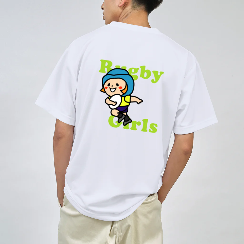 ラガールちゃんのrugby girls 背面プリント ドライTシャツ