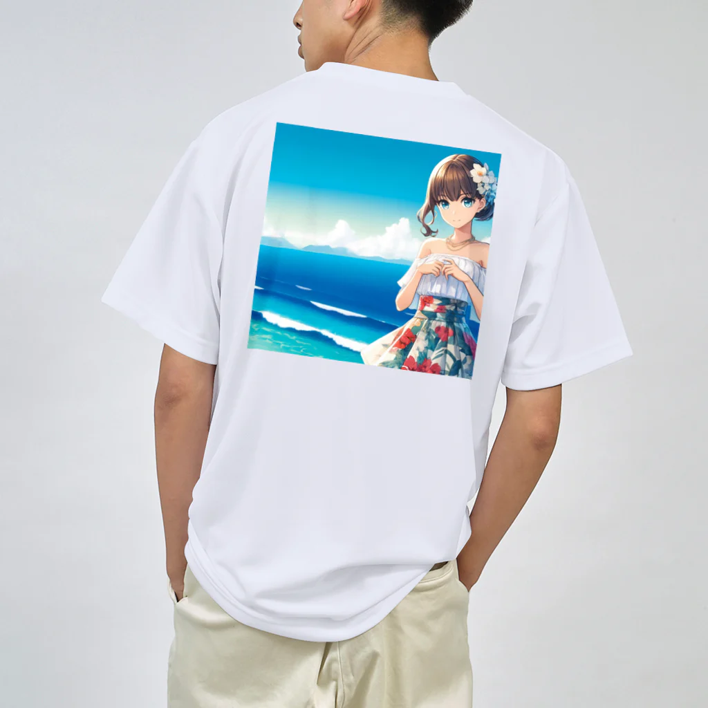 かるるんショップの海と南国と水着と　夏休み ドライTシャツ