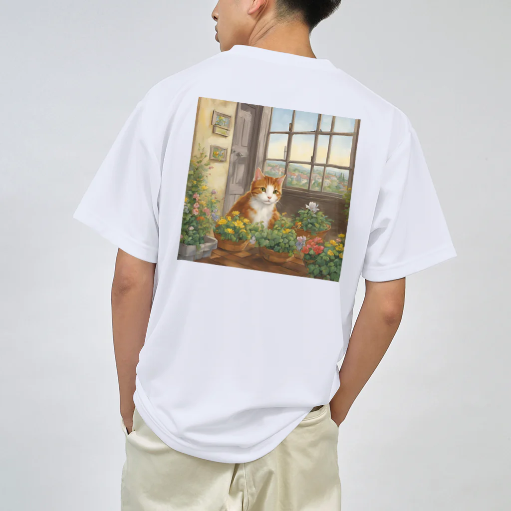 リトルGamesの猫の恩返し ドライTシャツ