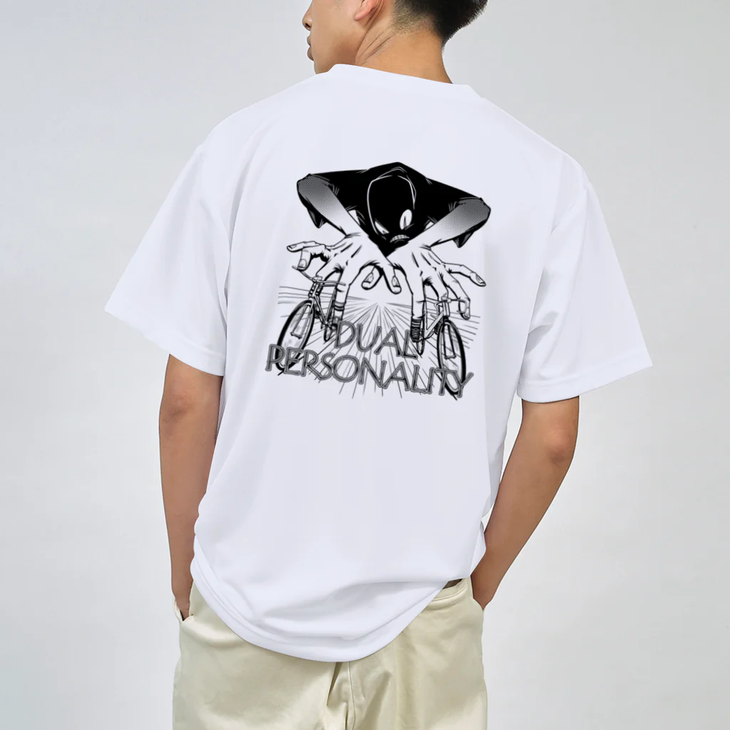 nidan-illustrationの"DUAL PERSONALITY"(B&W) #2 Dry T-Shirt