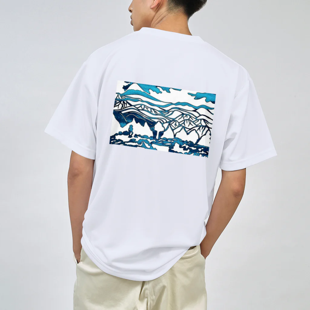 norinori819の金峰山の切り絵　背面 Dry T-Shirt