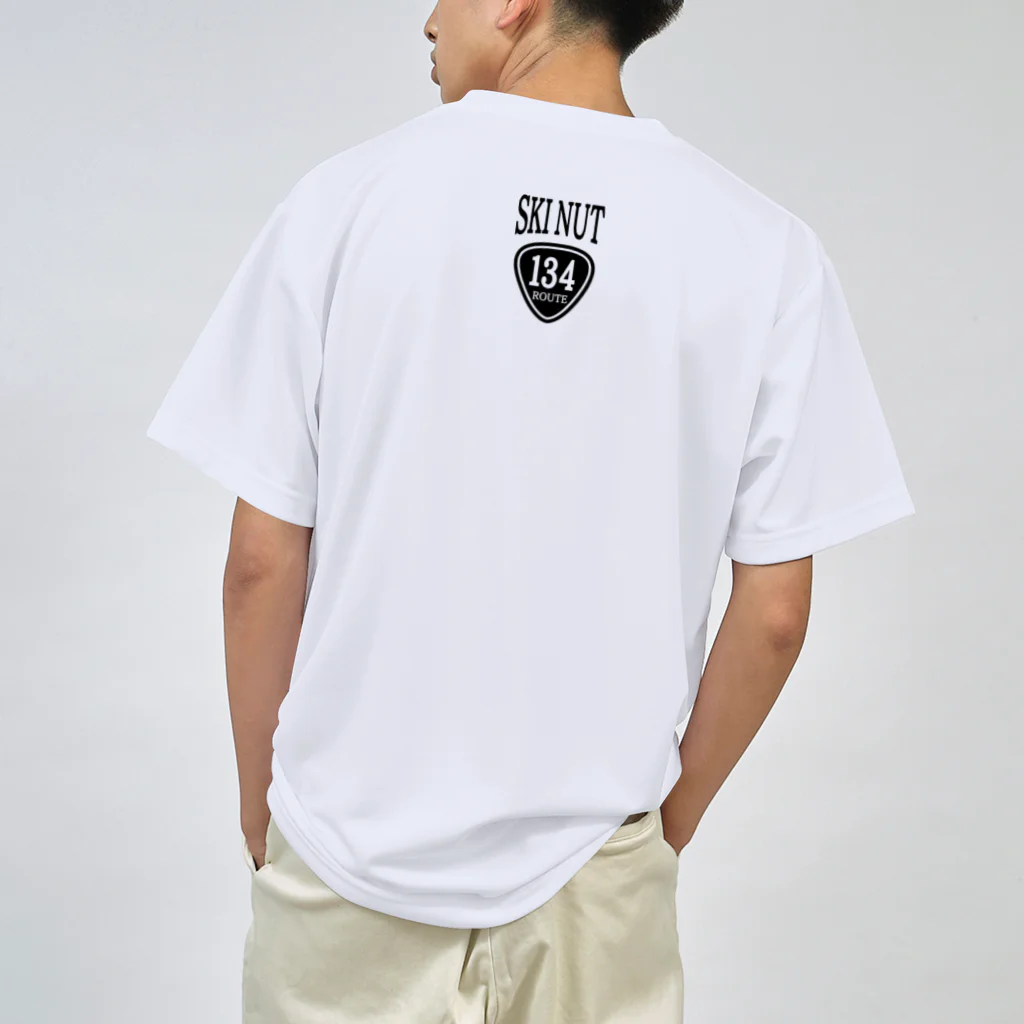 SKI NUT OFFICIAL SHOPのルート134 湘南スキーヤーロゴ ドライTシャツ