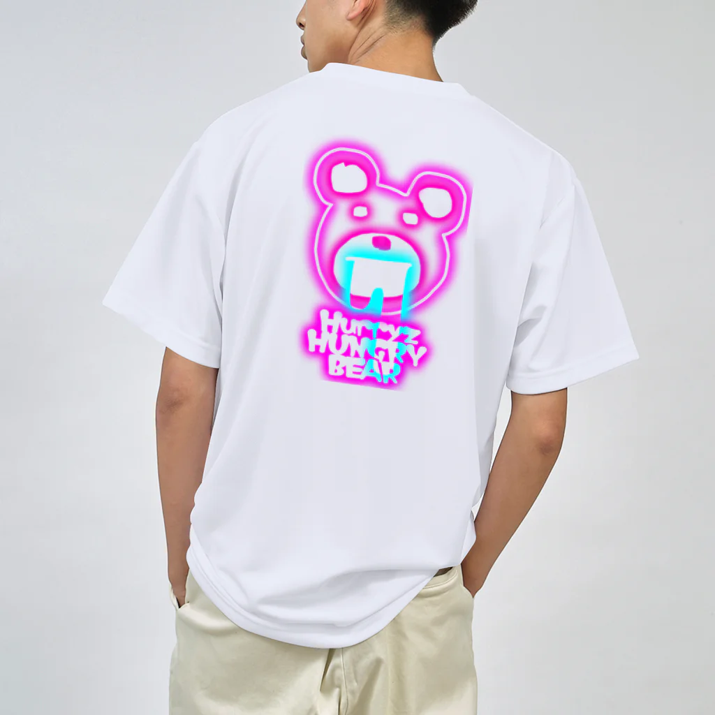 Hurryz HUNGRY BEARのHurryz HUNGRY BEAR ネオンサイン Dry T-Shirt