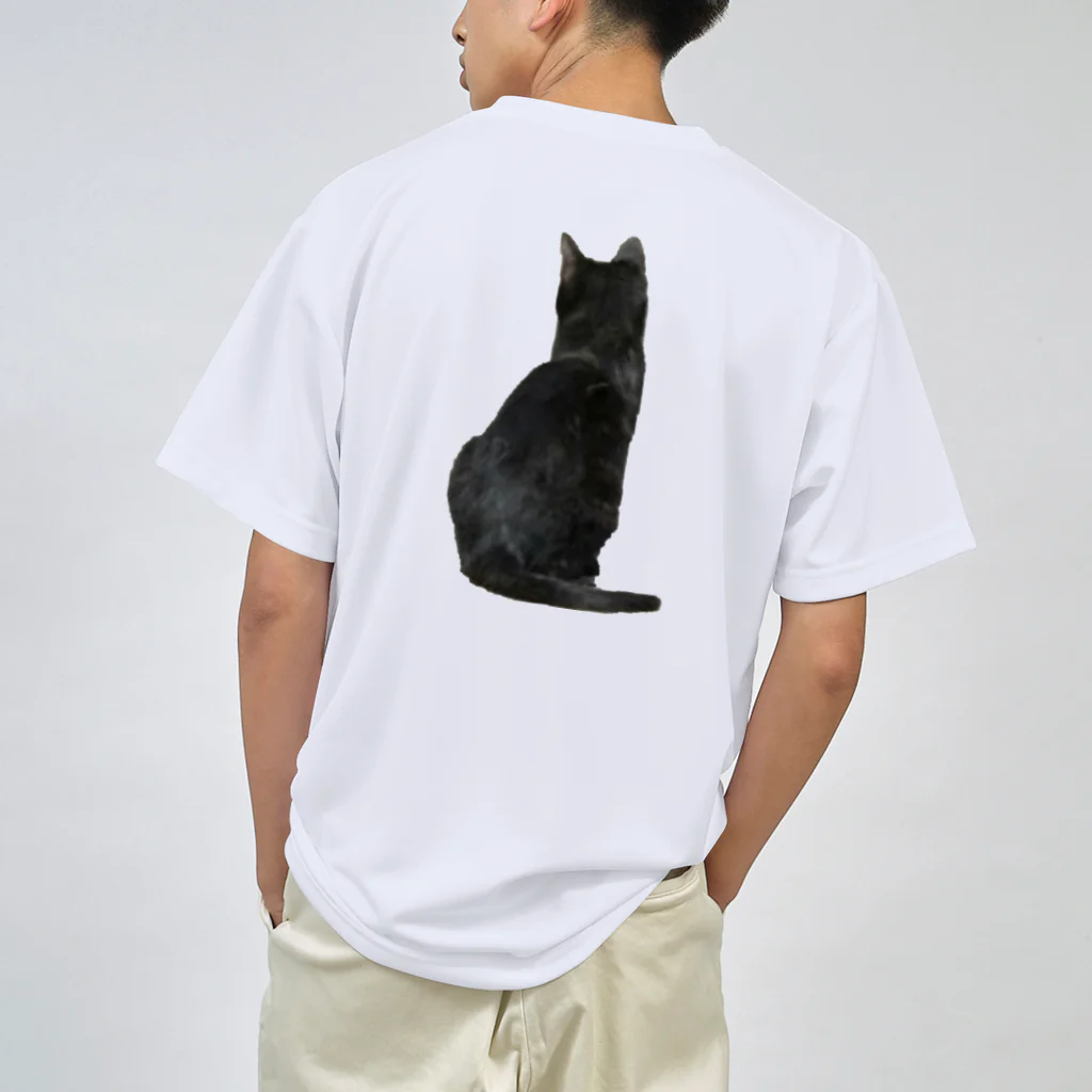 Jasmine工房の黒猫大好き ドライTシャツ