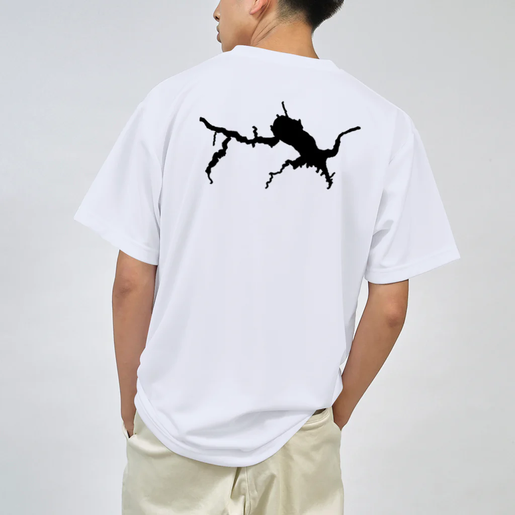 バス釣りの時のサガミコ　ドライTシャツ ブラックイメージ Dry T-Shirt