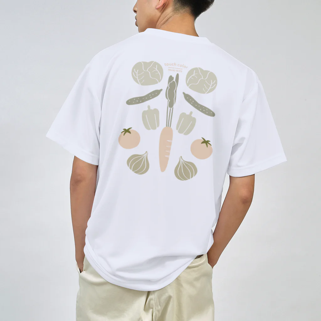 たっちからぁショップのなでなで野菜パステル ドライTシャツ