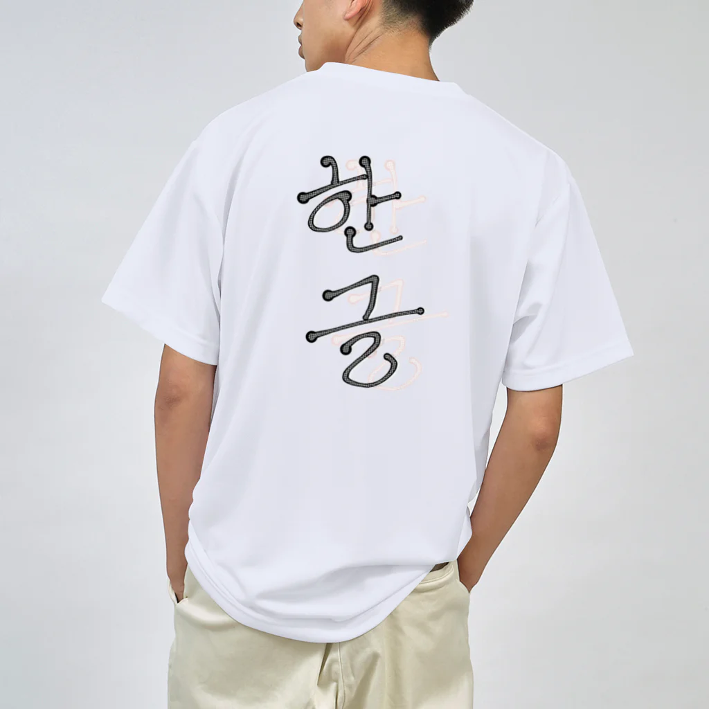 LalaHangeulの한글(ハングル) Dry T-Shirt