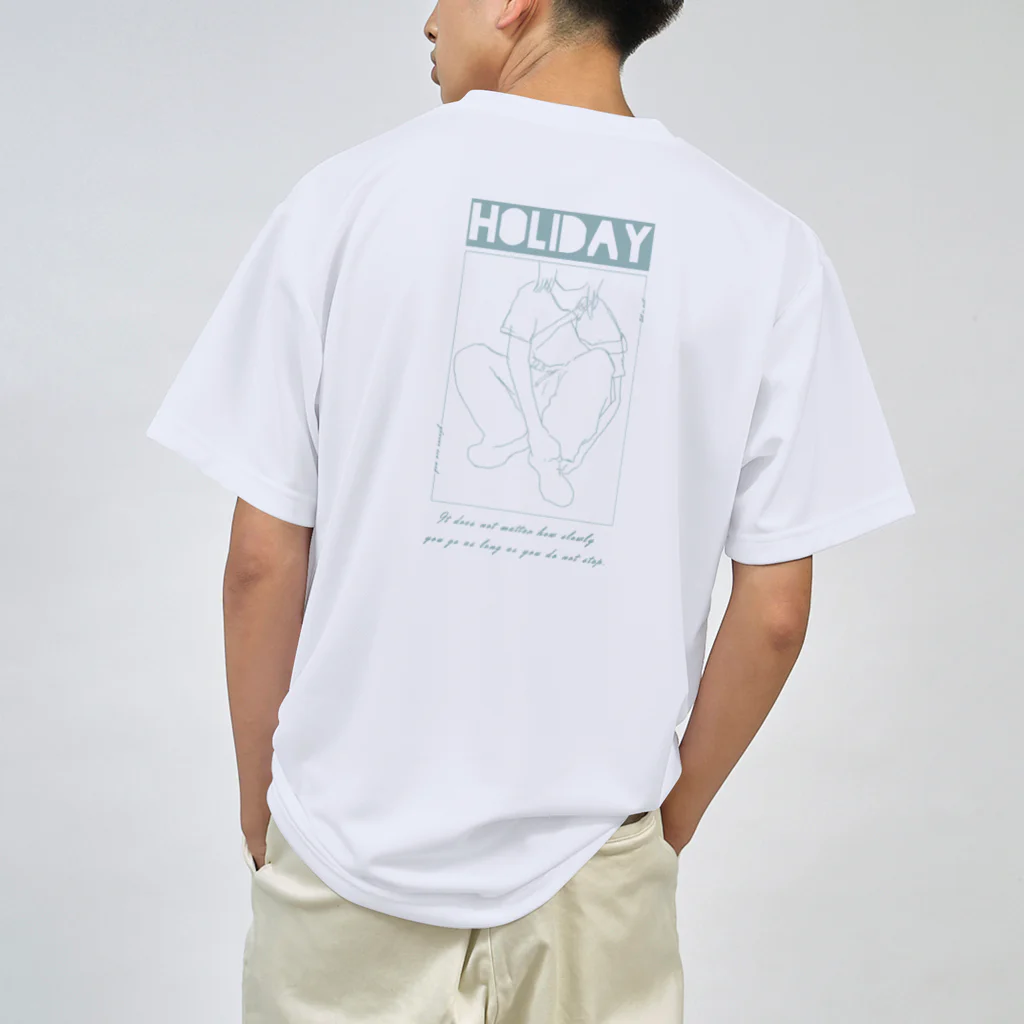 atelier PinoMiのHOLIDAY ( ブルー ) Dry T-Shirt