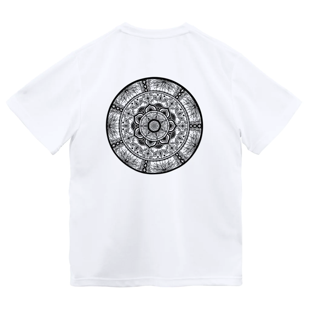 旻天堂(旧 ゆうれい星)のLotus（黒） ドライTシャツ