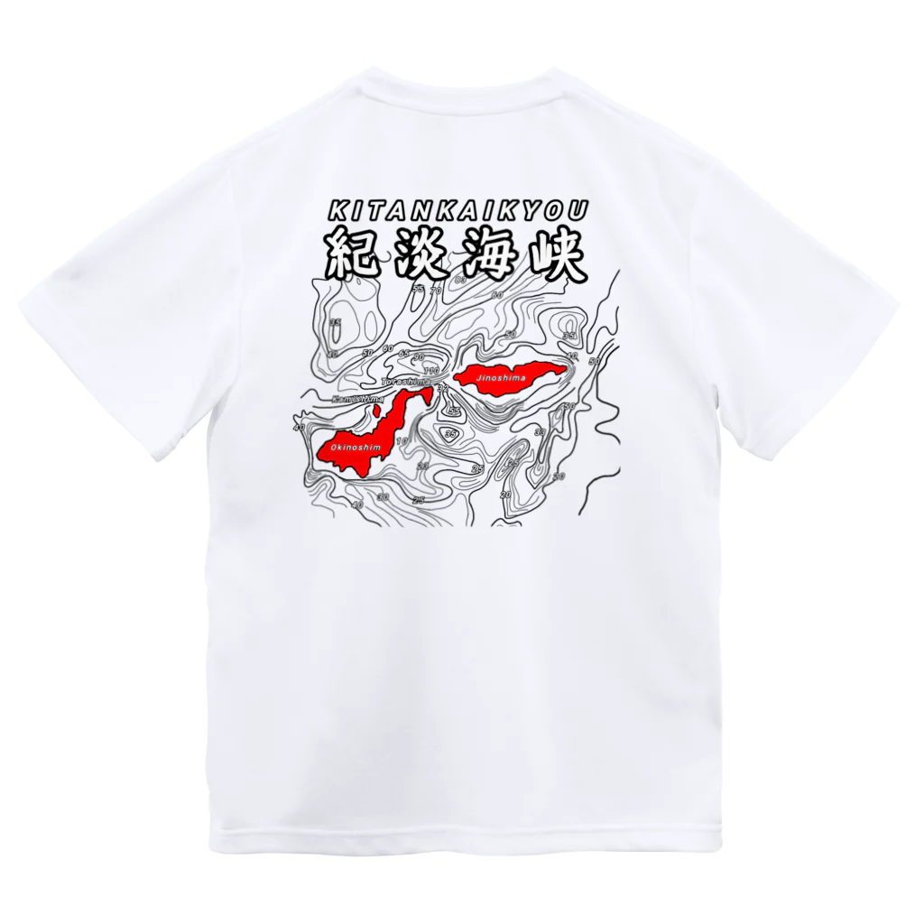 MONKEY　CRAFTの釣りTシャツ海図① ドライTシャツ