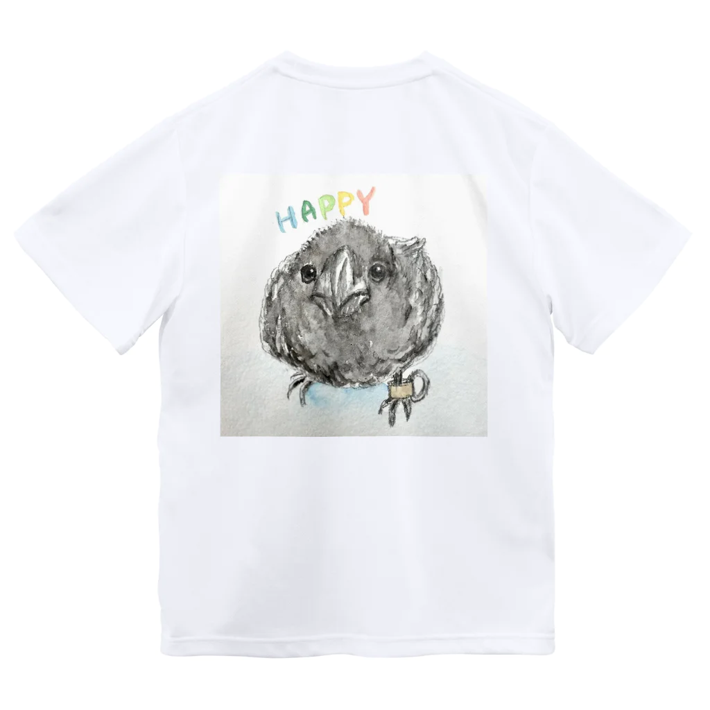 パート主婦しずかのオリジナルイラストグッズのカラスのハッピー Dry T-Shirt