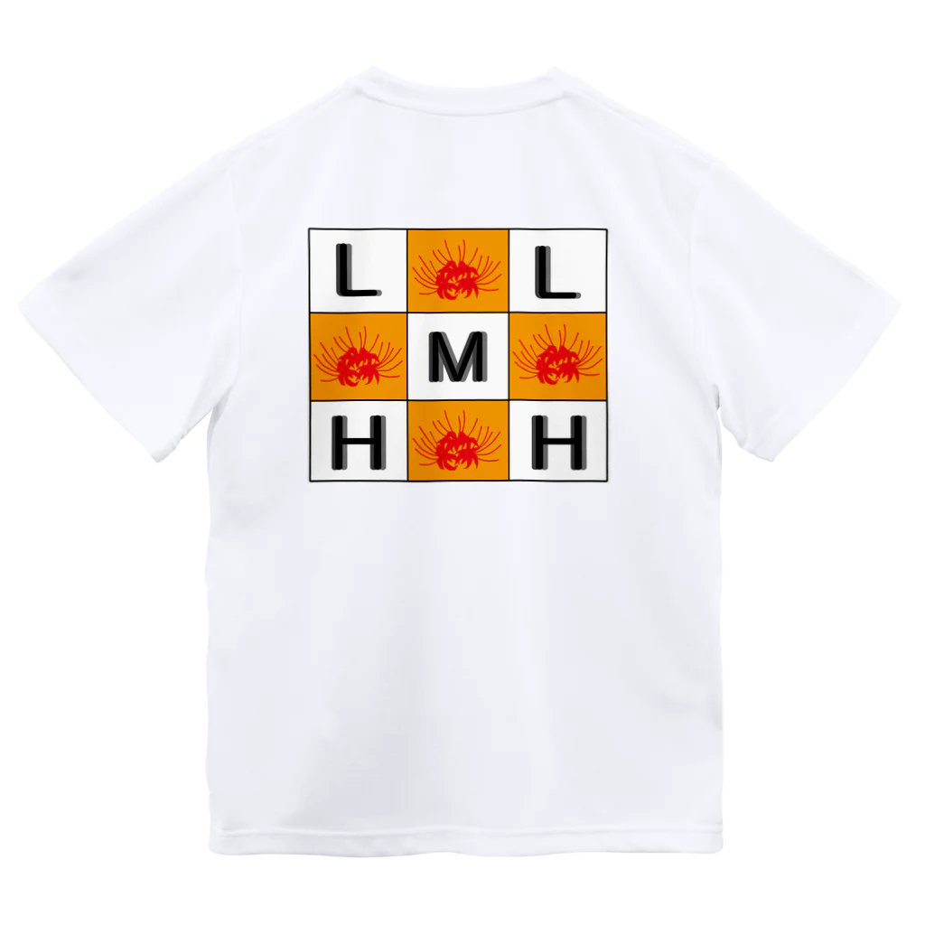 リコリス・曼珠沙華・ヒガンバナのL.M.H Clubロゴ合わせ Dry T-Shirt