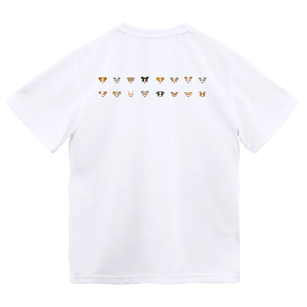 ゆいたっく／犬イラストの(背面) Jack Russell Terrier Dry T-Shirt