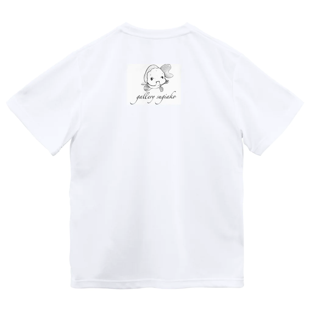 sugiakoのすぎあこのロゴ黒 ドライTシャツ