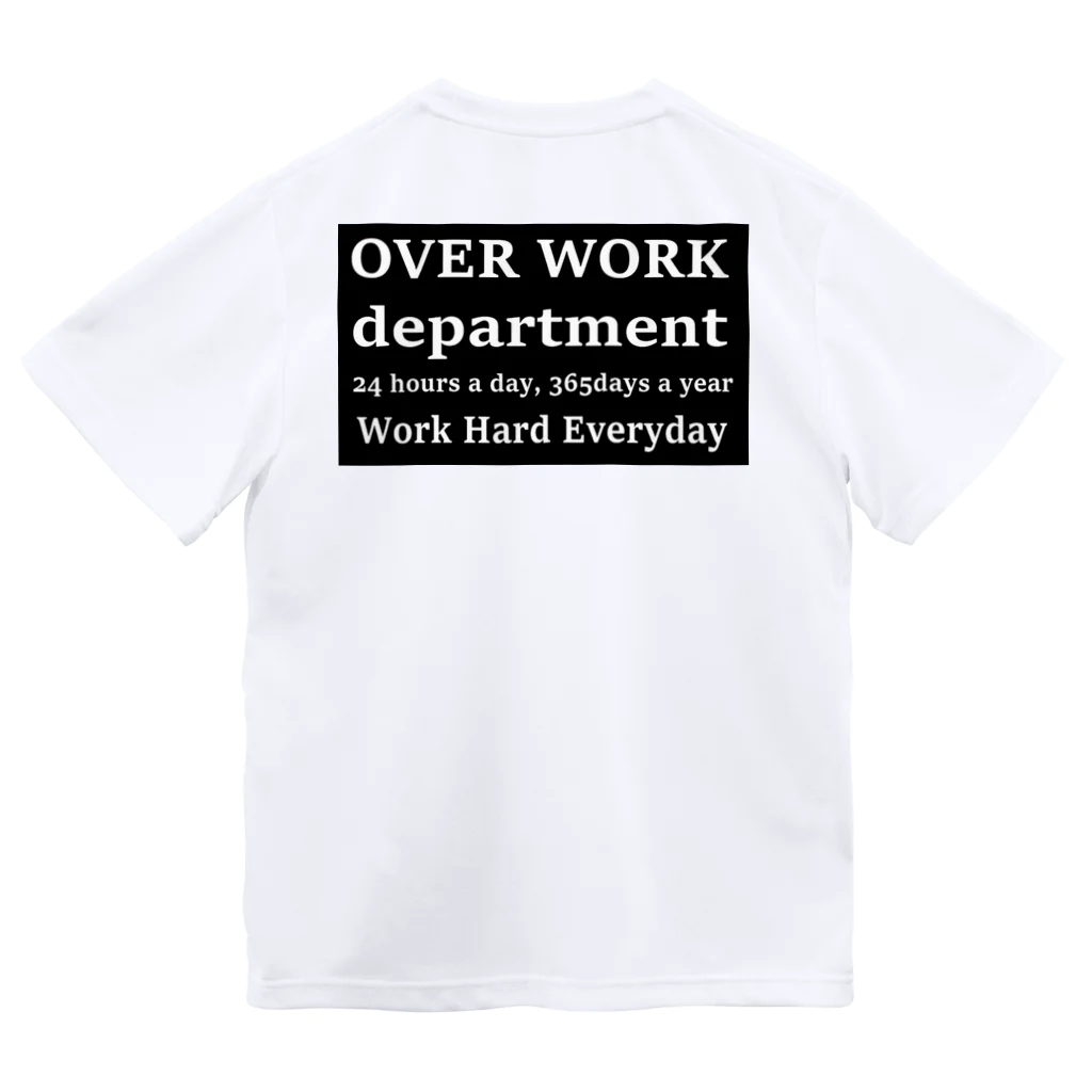 PURE BLACK CO.LTD.のOVERWORK,HARDWORK ドライTシャツ