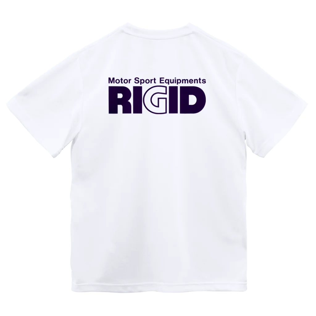 リジット・モータースポーツのRIGID透過ロゴ紺 Dry T-Shirt