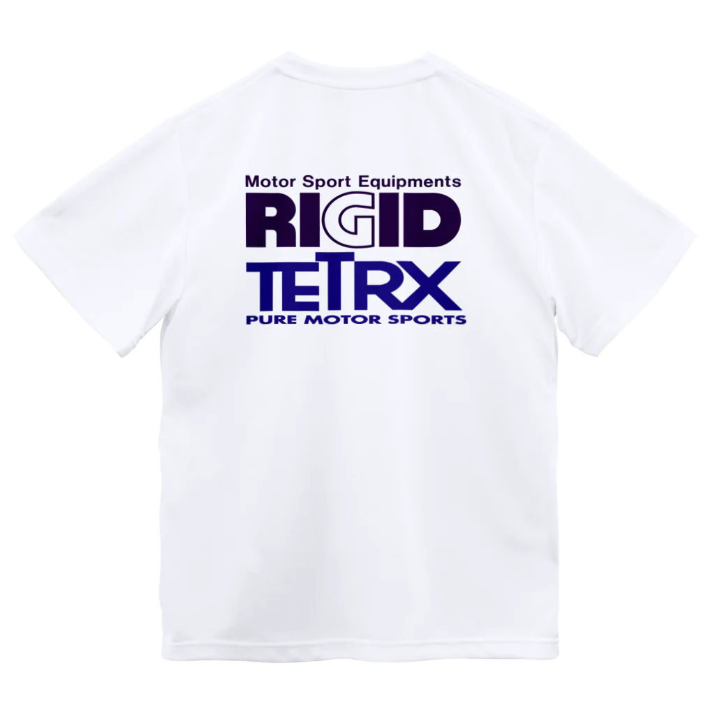リジット・モータースポーツのRIGID-TETRX透過ロゴ紺 ドライTシャツ