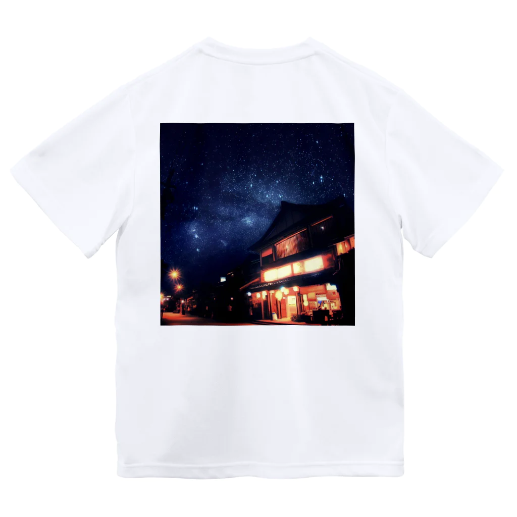 crossroadの夏の夜の街 ドライTシャツ