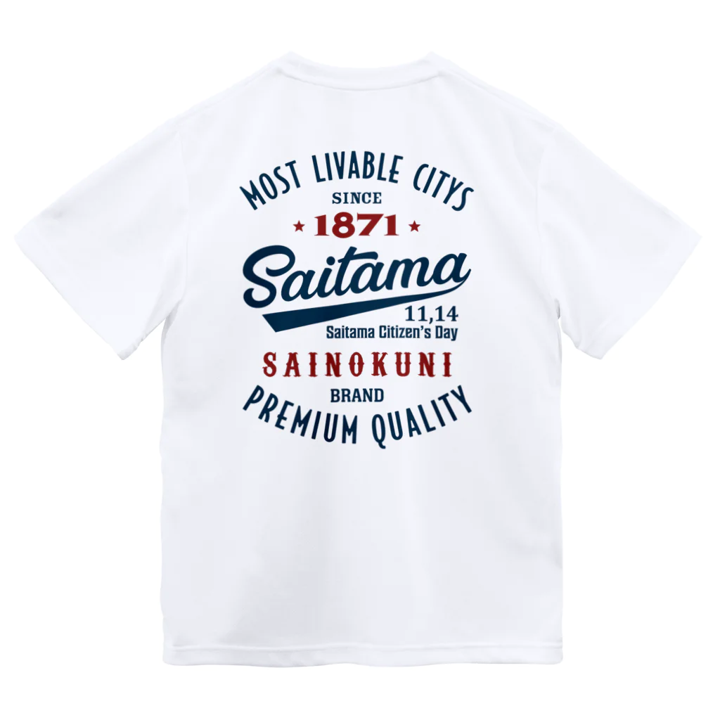 kg_shopの[★バック] Saitama -Vintage- (淡色Tシャツ専用) ドライTシャツ