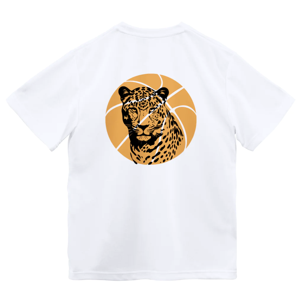 バスケ×動物グッズショップBBのバスケブラックパンサー Dry T-Shirt