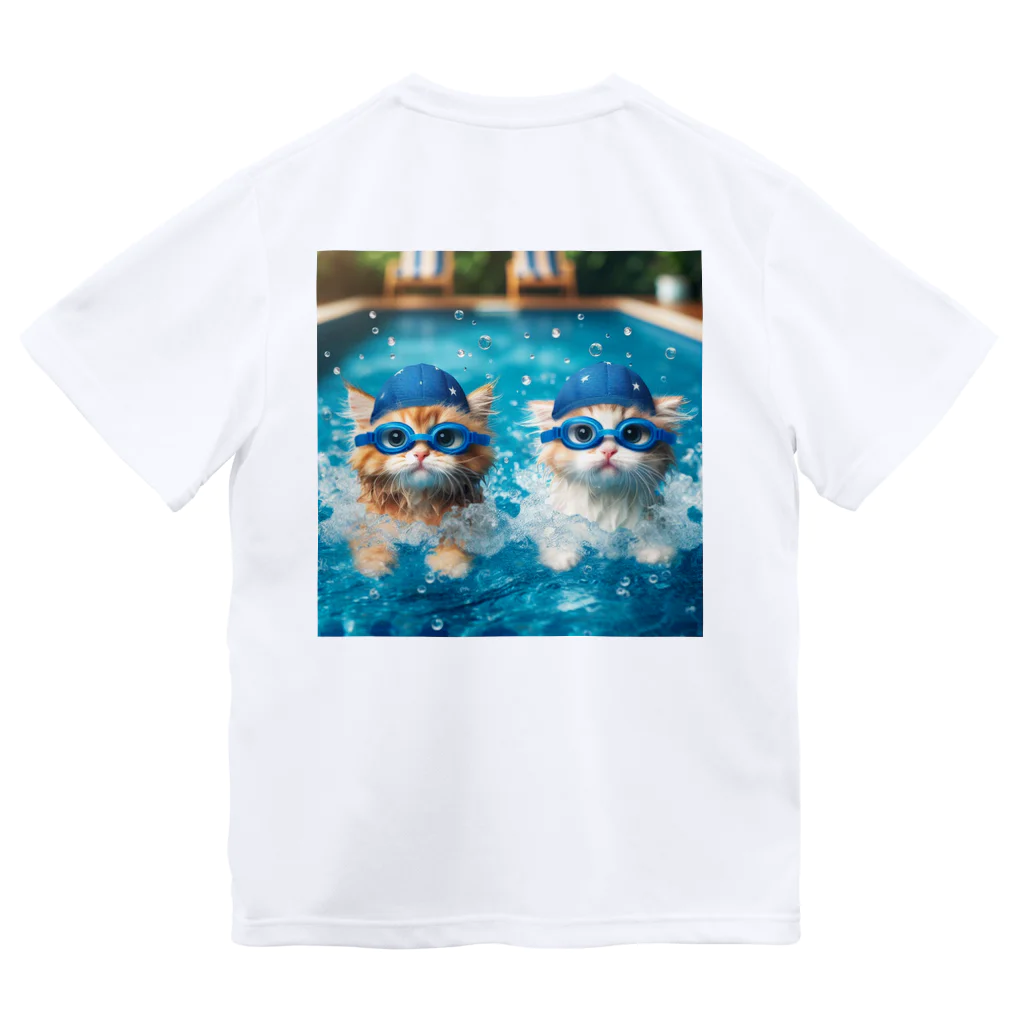 kazy-jeminiの人間のような猫４ ドライTシャツ