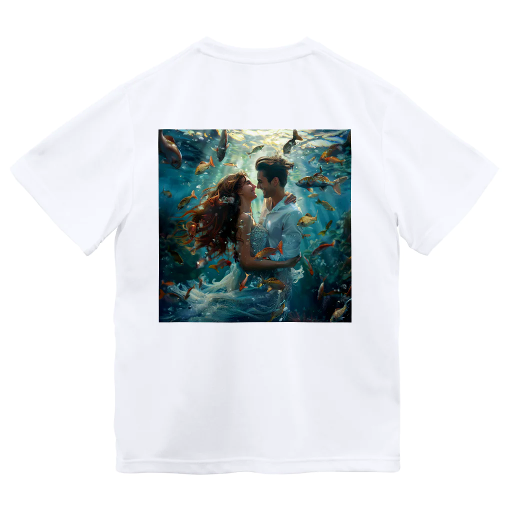 AQUAMETAVERSEの人魚姫と王子の微笑み アメジスト 2846 Dry T-Shirt