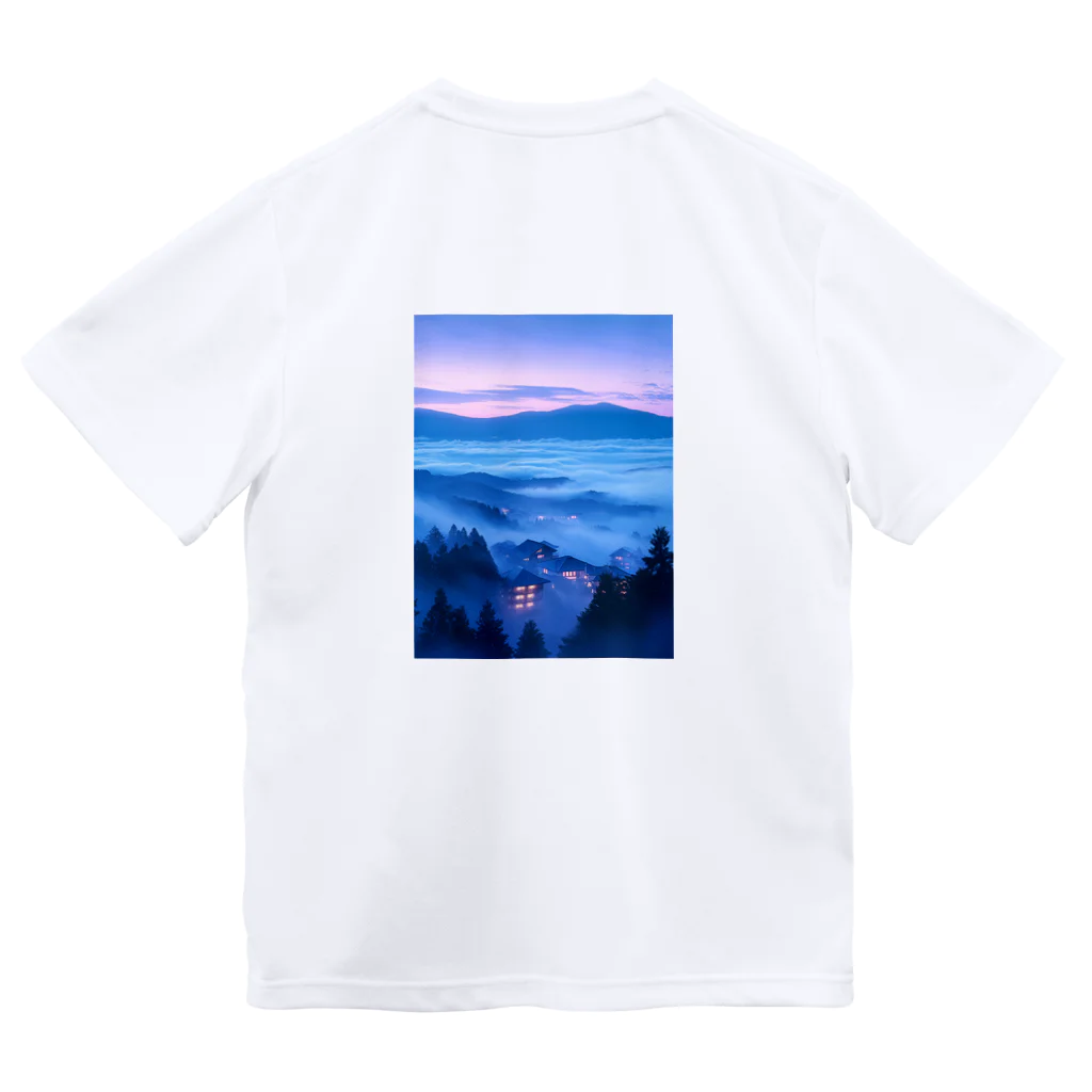 AQUAMETAVERSEの雲海とホテル街の灯　ラフルール　1859 ドライTシャツ