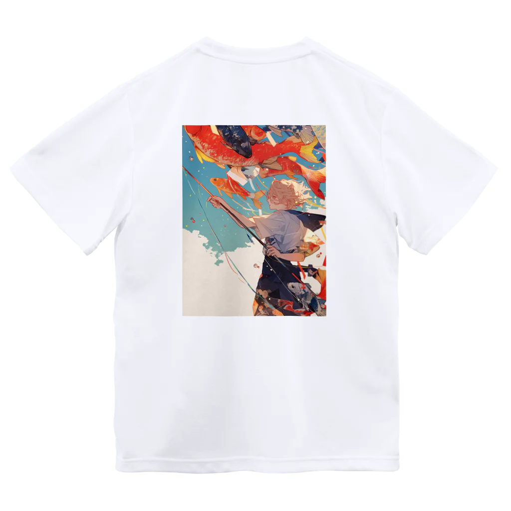 AQUAMETAVERSEの鯉のぼりを操る男の子　ラフルール　1859 Dry T-Shirt