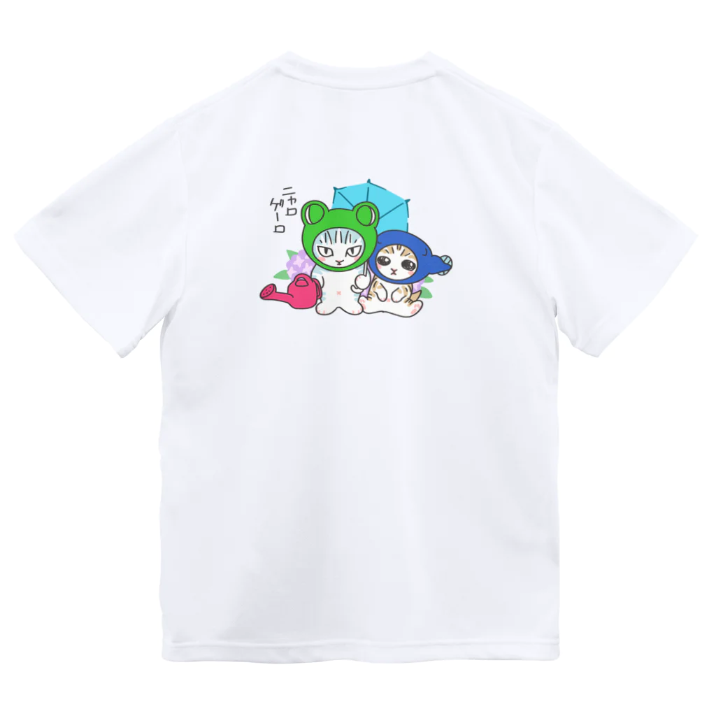 nya-mew（ニャーミュー）のニャロゲーロ(バックプリント) ドライTシャツ