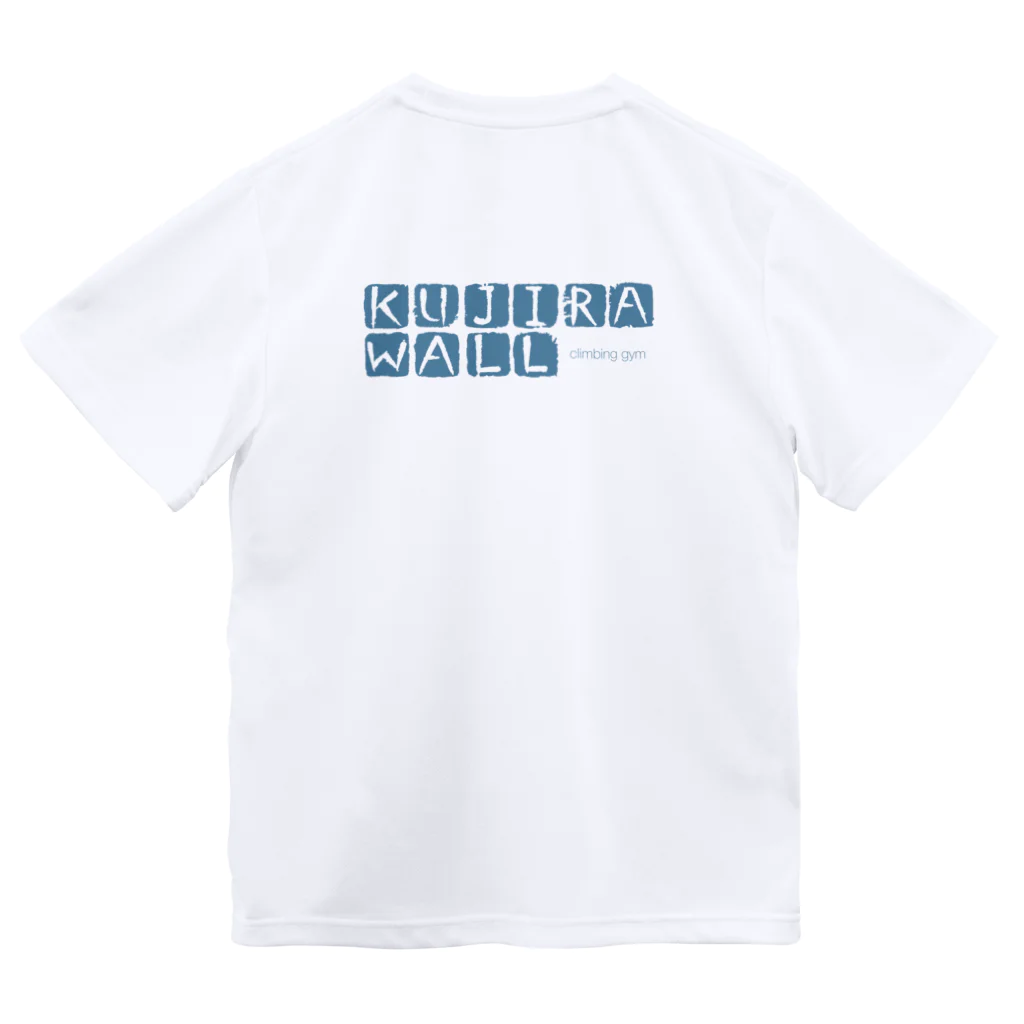 KUJIRA WALL 公式グッズのKUJIRA WALL公式 KUJIRAアイコン+KUJIRAロゴ ドライTシャツ