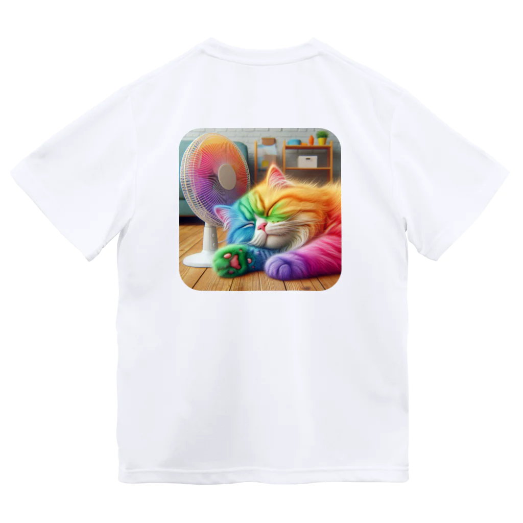 ニャーちゃんショップの眠りネコ Dry T-Shirt
