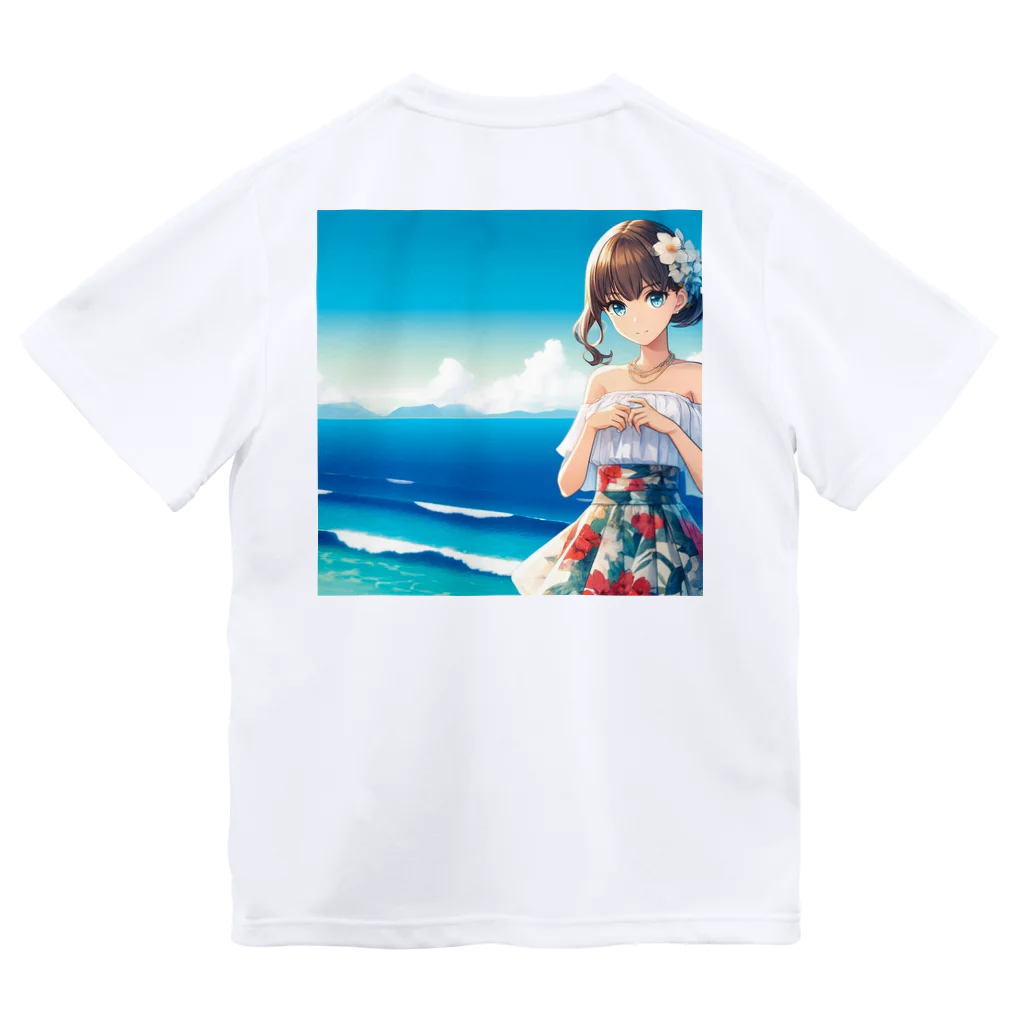 かるるんショップの海と南国と水着と　夏休み ドライTシャツ