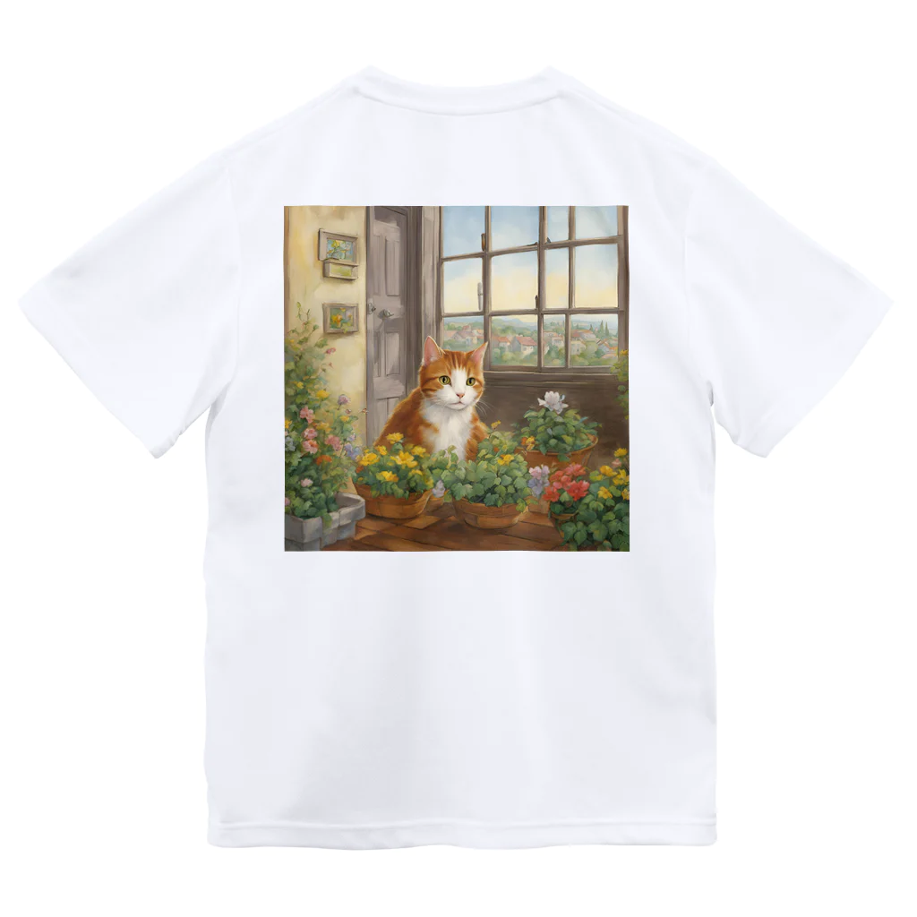 リトルGamesの猫の恩返し ドライTシャツ