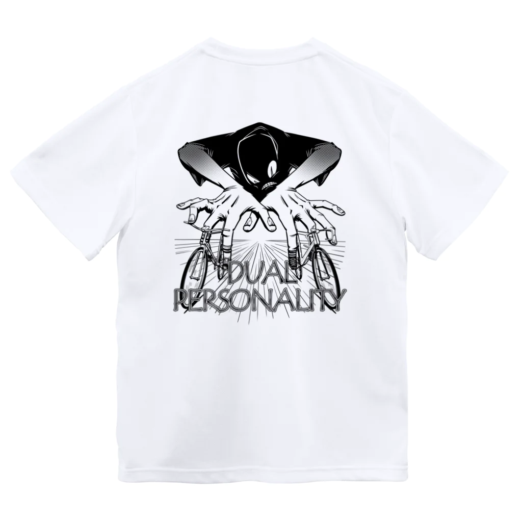 nidan-illustrationの"DUAL PERSONALITY"(B&W) #2 Dry T-Shirt