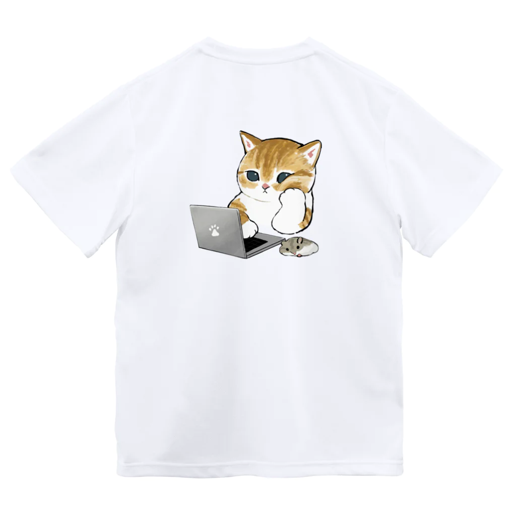 mofusandの在宅勤務のプロ、その名は猫。 ドライTシャツ