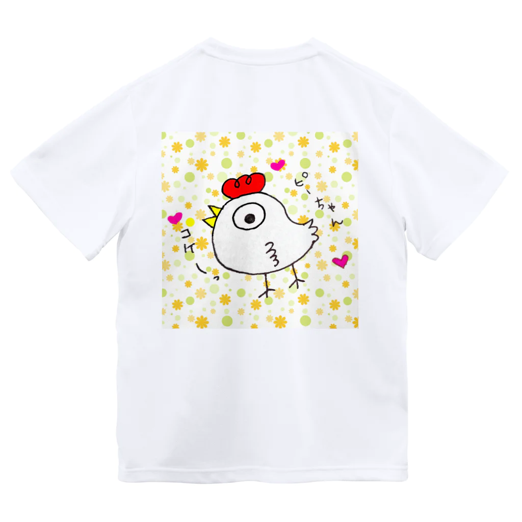 ＥＫＫＯ　しリーズのにわとりのピーちゃん Dry T-Shirt