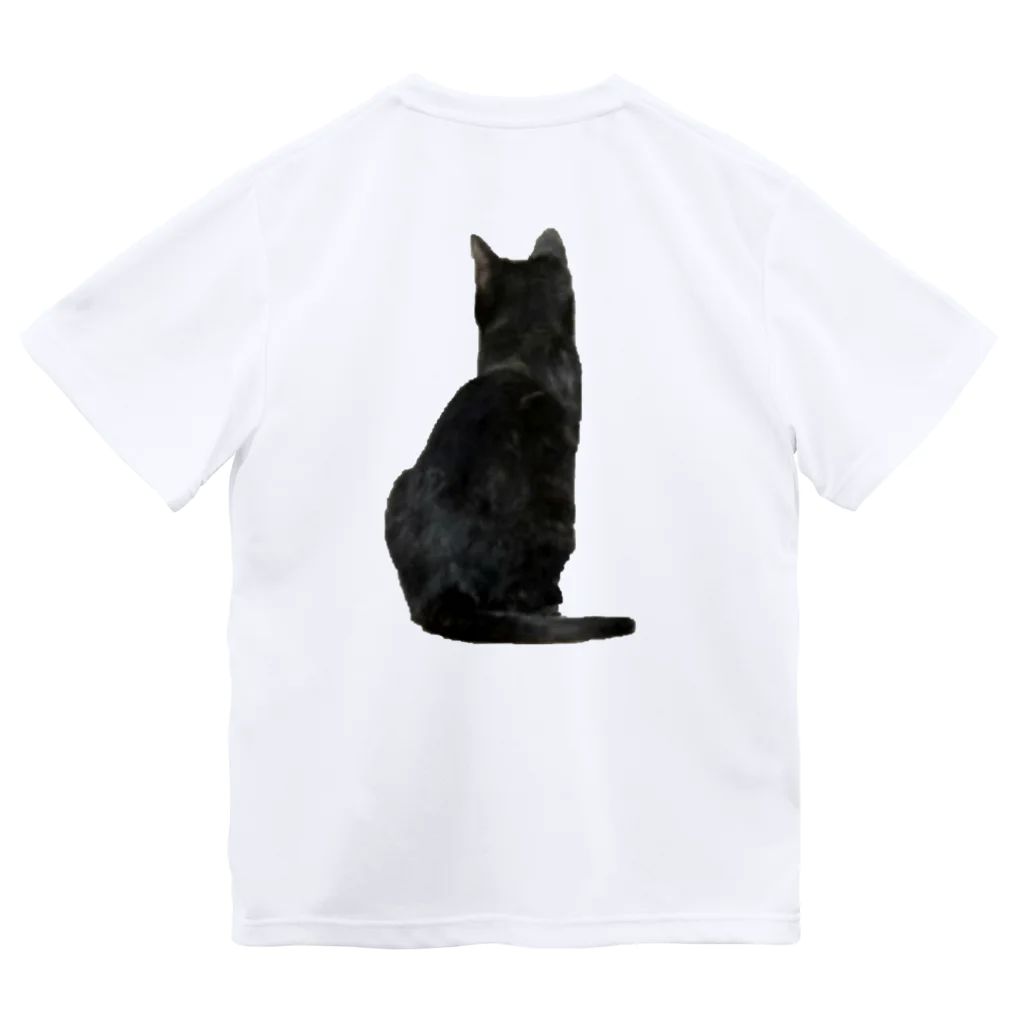 Jasmine工房の黒猫大好き ドライTシャツ