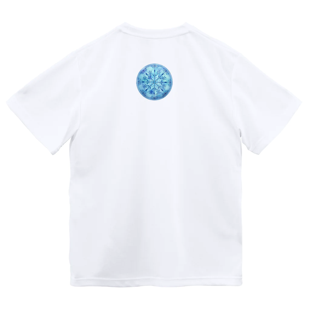 Aquamarineの湧水・清らかな水（曼荼羅） ドライTシャツ