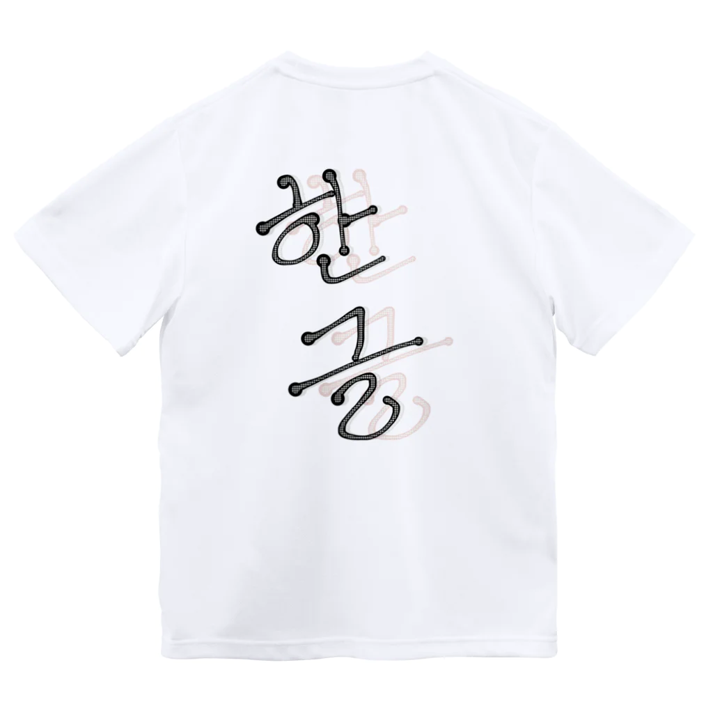 LalaHangeulの한글(ハングル) Dry T-Shirt