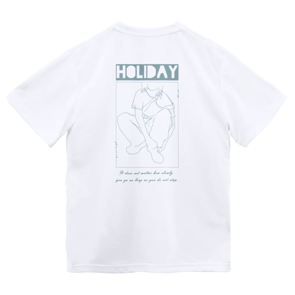 atelier PinoMiのHOLIDAY ( ブルー ) ドライTシャツ