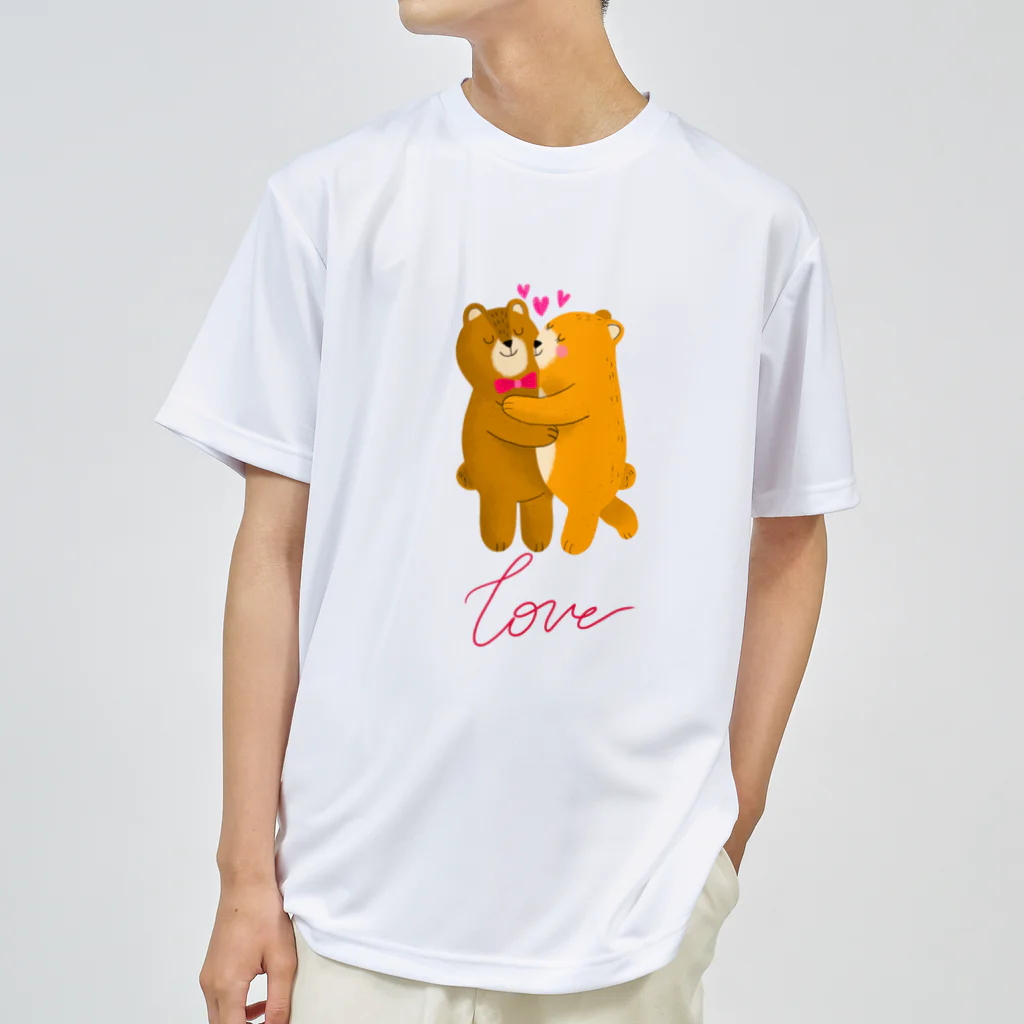 LoveAnimalのくまちゃん in LOVE Dry T-Shirt