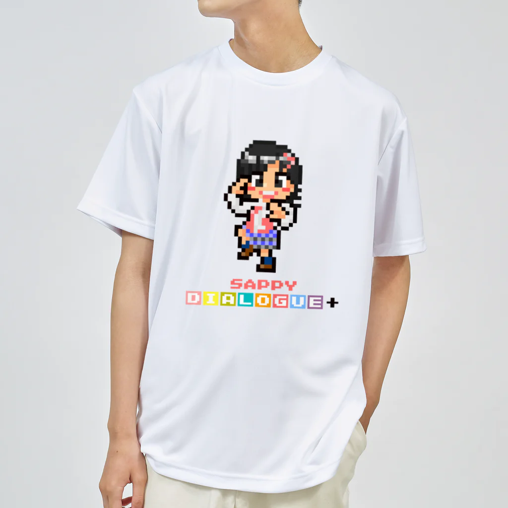 DIALOGUE＋のドットDIALOGUE＋ さっぴ推しドライTシャツ(白) ドライTシャツ